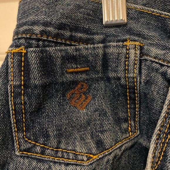 Y2K Rocawear Baggy Wide Leg Embroidered Design Pocket Jeans Men’s Size 32 - Picture 5 of 11